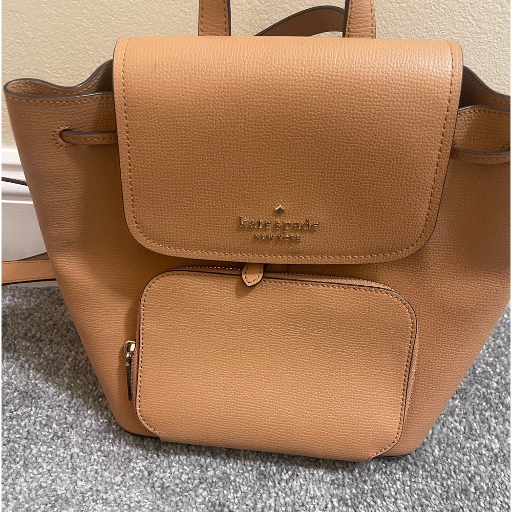 Kate Spade small backpack tan color
